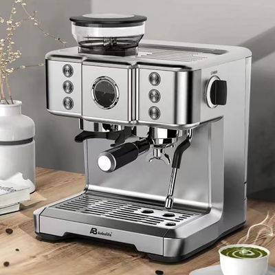 Anbo Touchscreen Italia ULKA Pump Multifunctional Espresso Coffee Maker Mesin Dengan Grinder