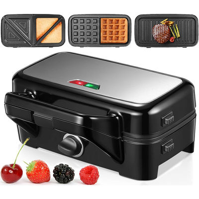 2 Slice Deep Xxl Grill Sandwich Maker Kontrol suhu yang dapat disesuaikan Sumber listrik yang dapat dilepas Ptfe Penggunaan rumah tangga