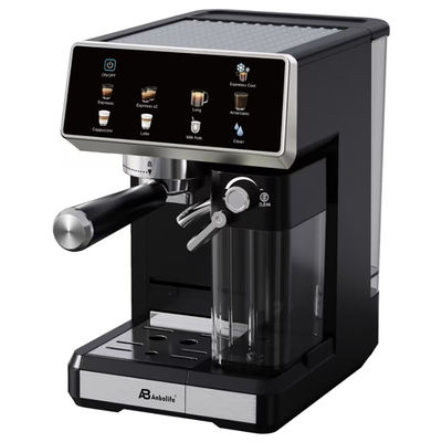 Anbo Big Touch Screen Control Cappuccino Espresso Mesin Kopi Multifungsi Dengan Grinder