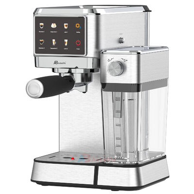 Anbo Big Touch Screen Control Cappuccino Espresso Mesin Kopi Multifungsi Dengan Grinder