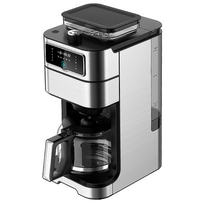 Anbo Big Touch Screen Control Cappuccino Espresso Mesin Kopi Multifungsi Dengan Grinder