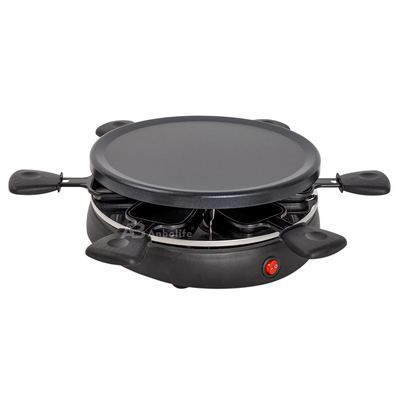 Anbolife 1500W Electric Raclette Grill dengan permukaan anti lengket