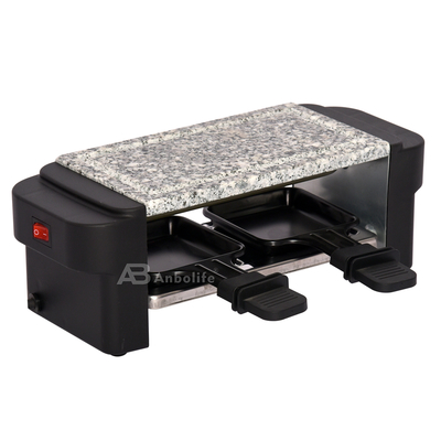 Anbolife 1500W Electric Raclette Grill dengan permukaan anti lengket