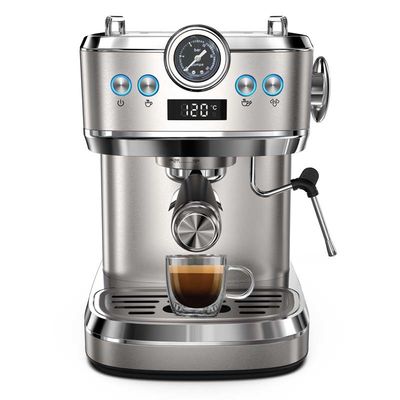 Anbo New Full Function Espresso Coffee Machines 20bar Powerful Pressure Pump Latte Cappuccino Digital Control Coffee Machine