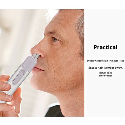 ANBOLIFE Electric Nose Hair Trimmer dengan Sumber Daya USB dan Garansi 1 Tahun untuk Pria - Plastic Nose Hair Trimmer