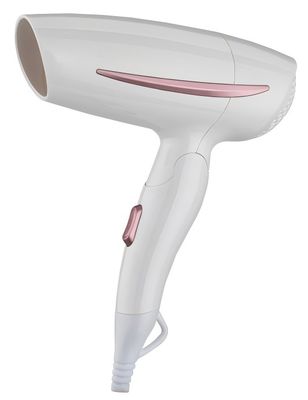 Pengering Rambut Perjalanan Tegangan Ganda 1200W 220-240V dengan Garansi 1 Tahun Gagang Lipat Kompak untuk Penggunaan Salon dan Rumah