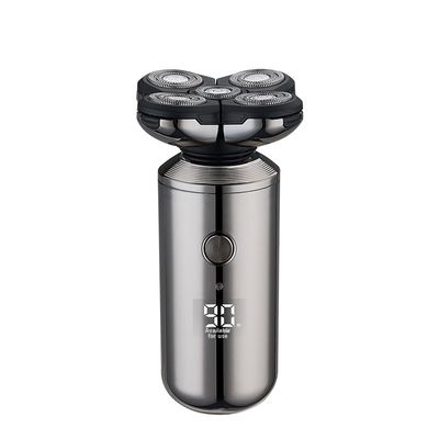 ANBOLIFE Cukur Elektrik Lima Bilah Cerdas yang Dapat Diisi Ulang dengan Tampilan Digital Bertenaga USB dan Suku Cadang Gratis untuk Pria