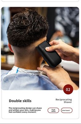 Pencukur Elektrik Bilah Ganda Bertenaga 5V dengan Rumah Plastik untuk Mencukur Tubuh Pria