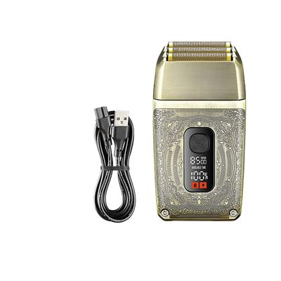 USB Powered Electric Shaver dengan Desain Retro Baterai 1200mAh dan 1-3h Fast Charging untuk Pria