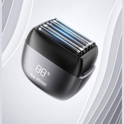 ANBOLIFE Alat Cukur Elektrik 6 Bilah dengan Hisap Magnetik dan Baterai Lithium 900mAh - Pencukur Foil Tahan Air IPX7 untuk Pria