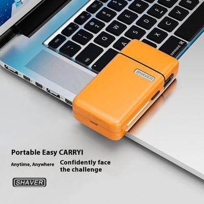 Mini Portable Electric Shaver dengan Waktu Pengisian 1,5 Jam Gratis suku cadang dan Kotak Plastik untuk Pria