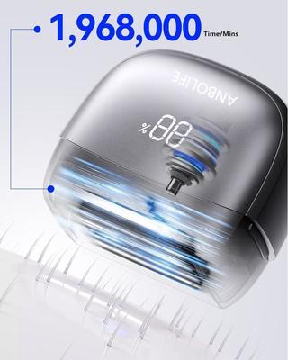 ANBOLIFE Alat Cukur Elektrik 6 Bilah dengan Hisap Magnetik dan Baterai Lithium 900mAh - Pencukur Foil Tahan Air IPX7 untuk Pria