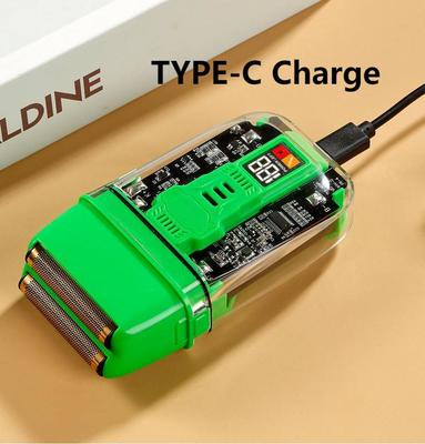 Alat Cukur Elektrik Profesional dengan Baterai Li-Ion 600 mAh Waktu Pengisian 1.5 jam dan Tahan Air IPX4 untuk Penggunaan Wajah dan Tubuh Pria