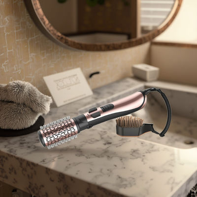 1200W Power Hair Dryer Brush dengan 3 Tingkat Suhu dan 220 ~ 240V Voltage untuk Gaya Mudah