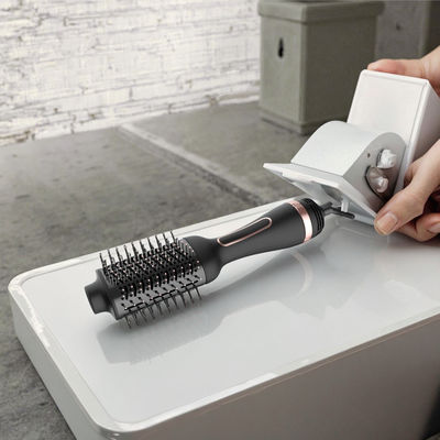 Pengering Rambut Dual Voltage Multifungsi Sikat dengan Barel Oval untuk Gaya Mudah