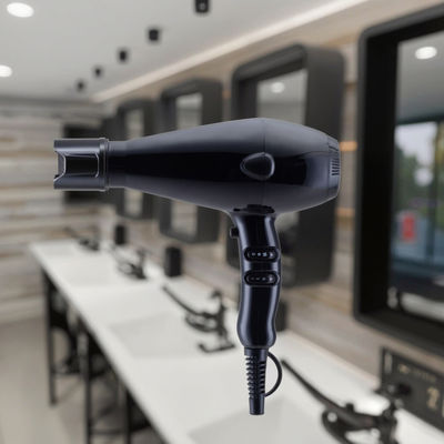 Pengering rambut salon profesional dengan motor AC 220V-240V yang dapat disesuaikan, 2 pengaturan kecepatan, dan 3 pengaturan panas