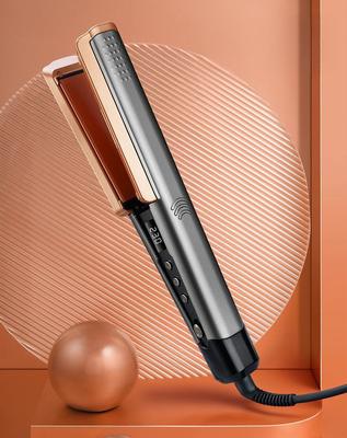 Pelurus dan Pengeriting Rambut Basah ke Kering 2-in-1 dengan 13 Pengaturan Suhu dan Pemanasan Cepat