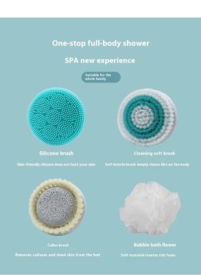 Sikat Mandi Listrik yang Bisa Diisi Ulang Secara Otomatis Dengan Genggam Panjang