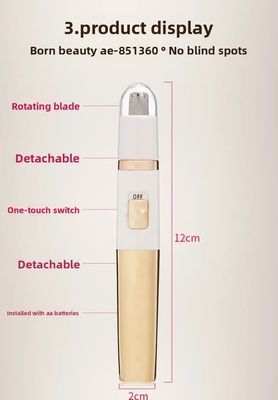 ANBOLIFE Electric Nose Hair Trimmer dengan Lithium Battery untuk penggunaan rumah tangga