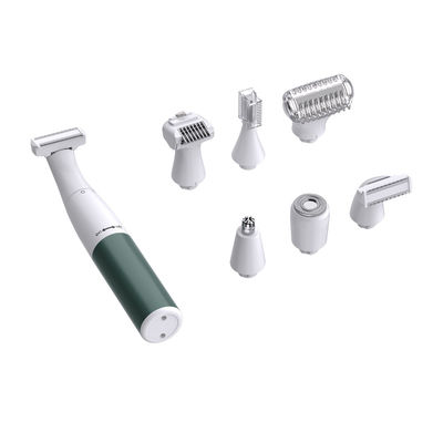 6-in-1 Multifunctional Wanita Shaver Epilator Set dengan 1200mAh Baterai Stainless Steel Blade dan Gratis suku cadang