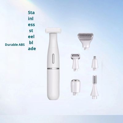 Enam-dalam-Satu Multifunctional Electric Shaver Set dengan USB Charging sepenuhnya tahan air untuk mengiris alis dan penggunaan rumah tangga