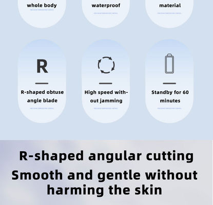 Enam-dalam-Satu Multifunctional Electric Shaver Set dengan USB Charging sepenuhnya tahan air untuk mengiris alis dan penggunaan rumah tangga