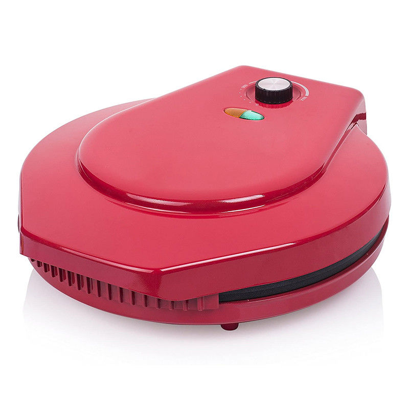 Pabrik Ningbo 12 Inch Non-Stick Calzone Maker Oven Pizza di Red Home Gunakan Fast FunElectric Multi Pizza Maker