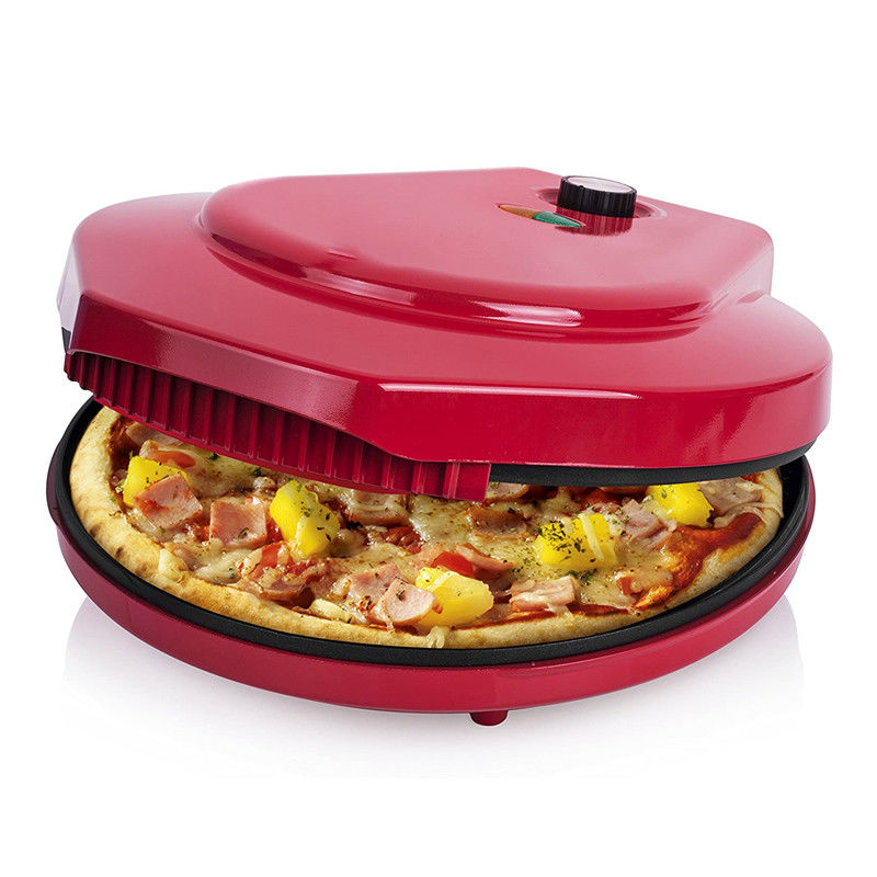 Pabrik harga langsung 12 Inch Non-Stick Calzone Maker Oven Pizza di Rumah Merah Gunakan Fast FunElectric Multi Pizza Maker