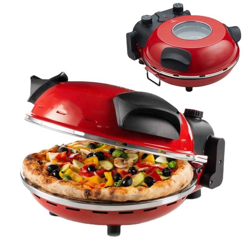 Pembuat Pizza Listrik dengan Batu Khusus untuk Baking Pizza 1200 W Pizza Oven