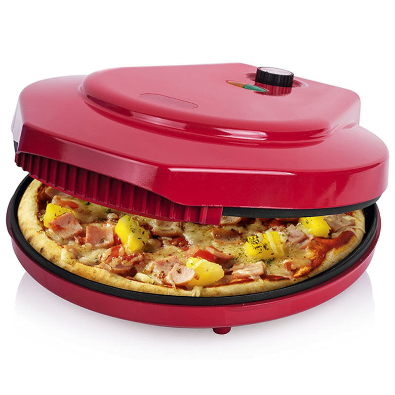 Non Stick 12 inci Mesin pembuat pizza untuk rumah 1450W Electric Pizza Oven