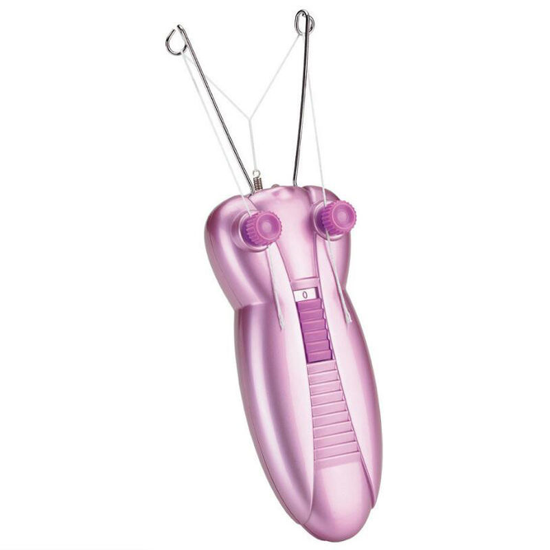 Lady Men Bee Electric Face Epilator Garis Katun Lolos Daya Dengan Indikator Cahaya Penghilang Rambut Tanpa Nyeri