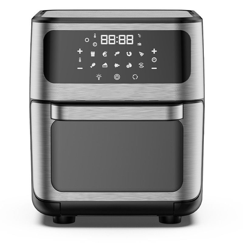 Kontrol suara Smart Tuya Wifi HOT Kedatangan Food Grade Profesional Oil Free Airfryers Listrik Deep Glass 12L