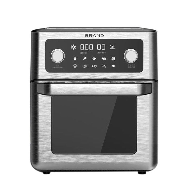 24L 12L Air Fryer Oven Dapur Peralatan Masak Baja Ringan Listrik Retro Kapasitas Besar Kaca