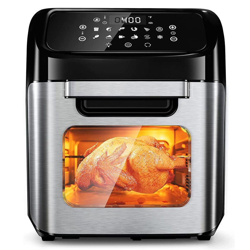 12 liter Air Fryer Oven OEM ODM Kapasitas besar Kentang Kripik Steam Stainless Steel Digital Electric