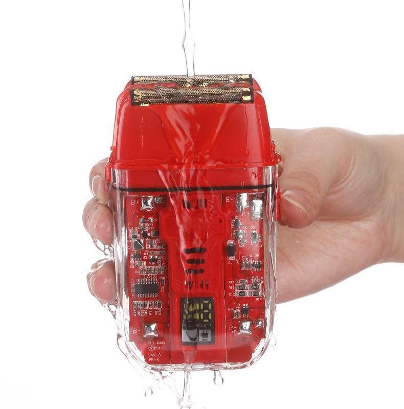 Alat Cukur Elektrik Profesional dengan Baterai Li-Ion 600 mAh Waktu Pengisian 1.5 jam dan Tahan Air IPX4 untuk Penggunaan Wajah dan Tubuh Pria