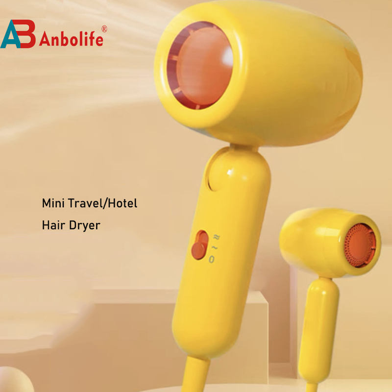 Pengering rambut 600W 220-240V dengan 2 pengaturan kecepatan dan fungsi ion untuk pengeringan cepat