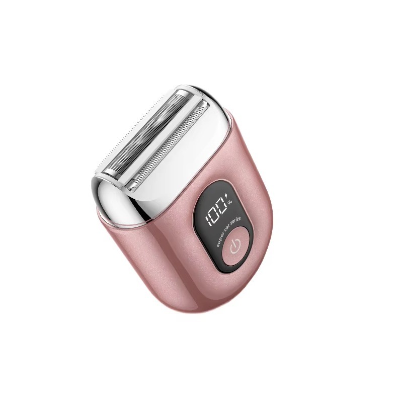 Lady Electric Shaver dengan Digital Display Rechargeable 450mAh IPX6 Waterproof Body Trimmer selama 90 Menit Runtime