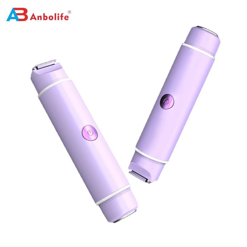 2-in-1 Electric Shaver for Women dengan waktu kerja 90 menit dan baterai 400mAh - Full Body Double Head Trimmer