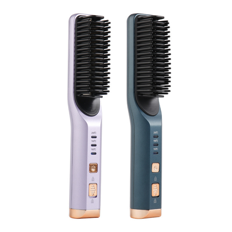 ANBOLIFE Wireless Rechargeable Mini Hair Straightener dengan Plat Keramik untuk penggunaan rumah